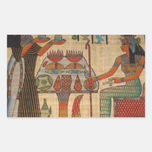 ANCIENT EGYPTE WALL MURAL RECHTHOEKIGE STICKER