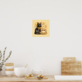 Ancient Egyptian Cat Bastet Mythology Poster (Keuken)