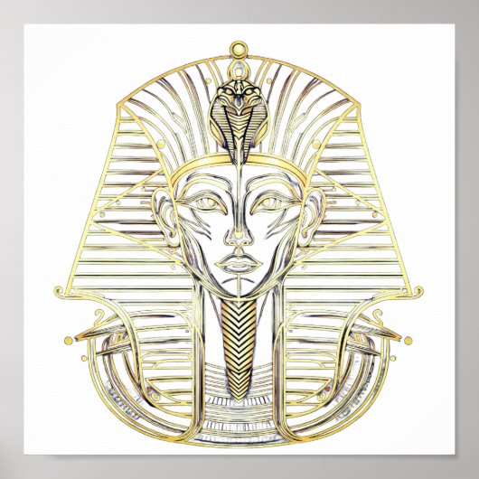 Ancient Egyptian Frame Design – Luxurious Pharaoh Poster (Voorkant)