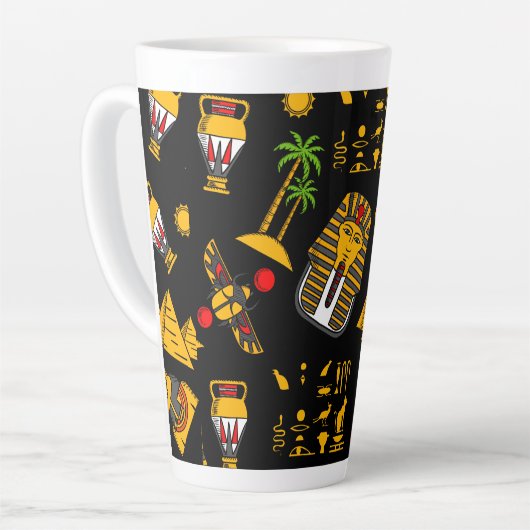 Ancient  Egyptian Hieroglyphic Pattern Background  Latte Mok (Linkerhoek)