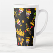 Ancient  Egyptian Hieroglyphic Pattern Background  Latte Mok (Rechts)