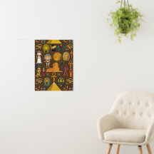 Ancient Egyptian Hieroglyphic -Pattern Symbol 