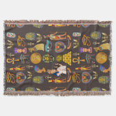 Ancient Egyptian Hieroglyphic Pattern Symbol       Deken (Voorkant)