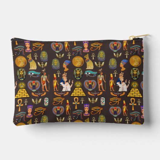 Ancient Egyptian Hieroglyphic Pattern Symbol Etui (Achterkant)