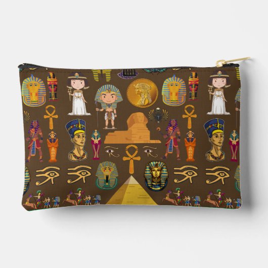 Ancient Egyptian Hieroglyphic -Pattern Symbol Etui (Achterkant)