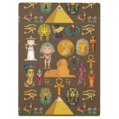 Ancient Egyptian Hieroglyphic -Pattern Symbol  Klembord (Achterkant)