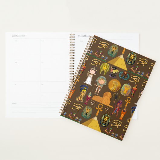 Ancient Egyptian Hieroglyphic -Pattern Symbol  Planner (Display)