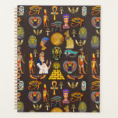 Ancient Egyptian Hieroglyphic Pattern Symbol       Planner (Voorkant)