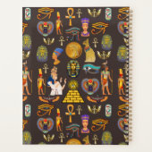 Ancient Egyptian Hieroglyphic Pattern Symbol       Planner (Achterkant)