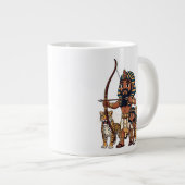 Ancient Egyptian Hunt with Leopards Grote Koffiekop (Voorkant rechts)