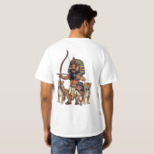 Ancient Egyptian Hunt with Leopards T-shirt (Achterkant volledig)