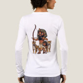 Ancient Egyptian Hunt with Leopards Tri-Blend Shirt (Achterkant)