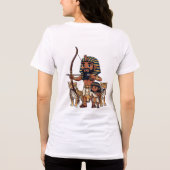 Ancient Egyptian Hunt with Leopards Tri-Blend Shirt (Achterkant)