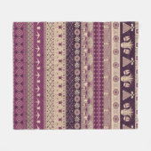 Ancient Egyptian ornament Tribal seamless pattern. Fleece Deken (Voorkant (Horizontaal))