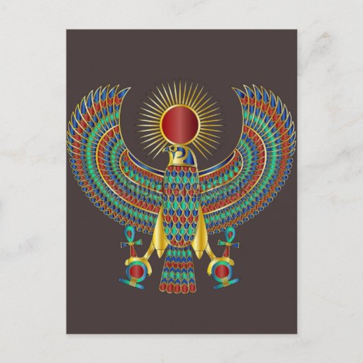 Ancient Egyptian Postcard | Pharaonic Art Design b Feestdagenkaart (Voorkant)