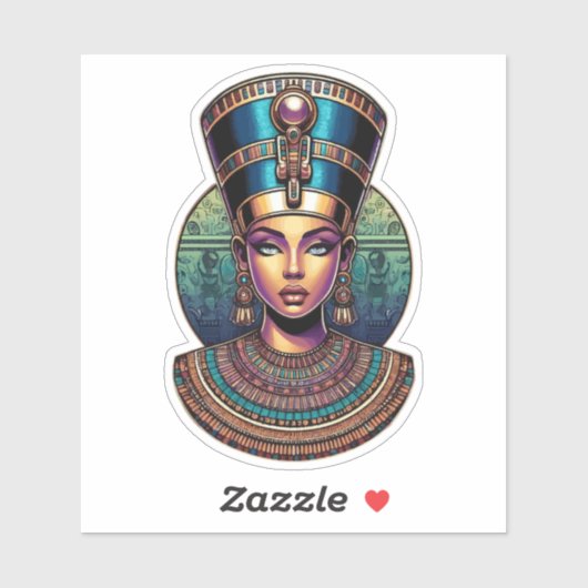 Ancient Egyptian Queen [Nefertari] Sticker (Vel)