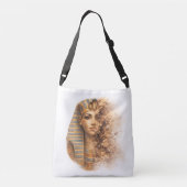 Ancient Egyptian Queen Pharaoh Woman Art Crossbody Tas (Achterkant)