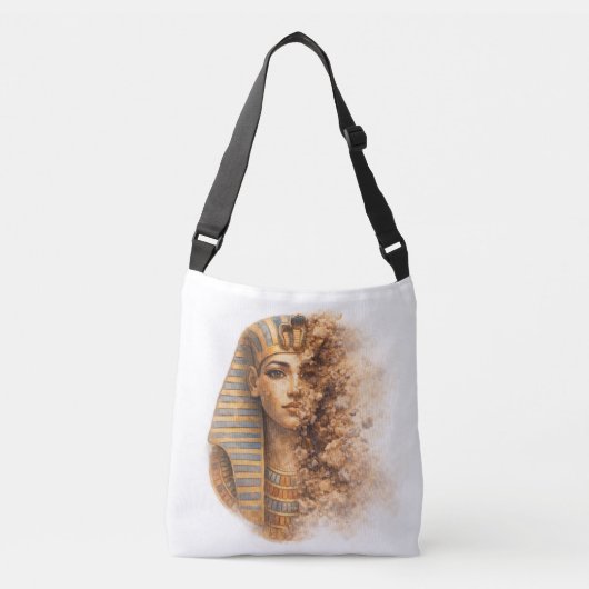 Ancient Egyptian Queen Pharaoh Woman Art Crossbody Tas (Voorkant)