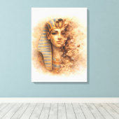 Ancient Egyptian Queen Portrait Art Print (Insitu (Houten vloer))