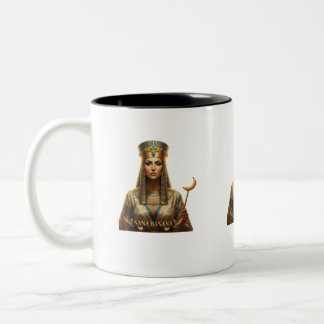 Ancient Egyptian Royalty Mug – Whimsical Pharaoh D Tweekleurige Koffiemok