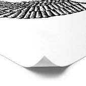 Ancient Egyptian Scarab Black and White Poster (Hoek)