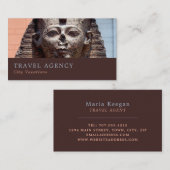 Ancient Egyptian Sphinx, Caïro, reisagent Visitekaartje (Voorkant / Achterkant)