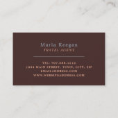 Ancient Egyptian Sphinx, Caïro, reisagent Visitekaartje (Achterkant)