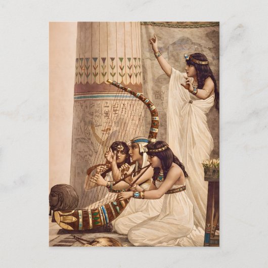 Ancient Egyptian Temple Musicians Briefkaart (Voorkant)