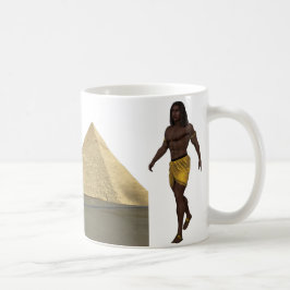 “Ancient Egyptian Warrior Mug | Pyramid of Giza De Koffiemok