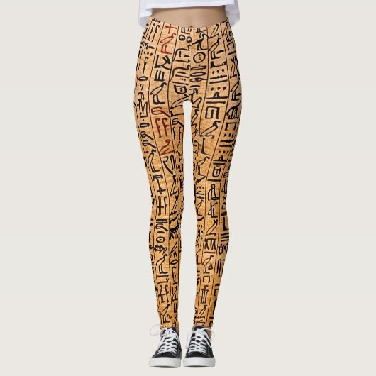 Ancient Egyptian Writing Leggings (Voorkant)