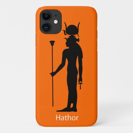 Ancient Egyptisch God Hathor Silhouette Case-Mate iPhone Case (Achterkant)