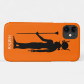 Ancient Egyptisch God Hathor Silhouette Case-Mate iPhone Case (Achterkant (horizontaal))