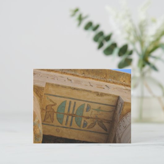 Ancient Egyptisch Hieroglyphs Briefkaart (Staand voorkant)