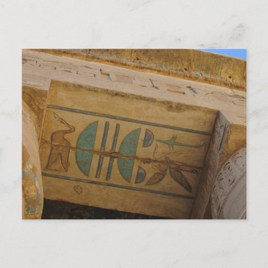 Ancient Egyptisch Hieroglyphs Briefkaart (Voorkant)