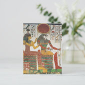 Ancient Egyptisch Horus Briefkaart (Staand voorkant)