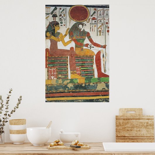 Ancient Egyptisch Horus Print (Keuken)