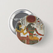 Ancient Egyptisch Horus Ronde Button 5,7 Cm (Voorkant /achterkant)