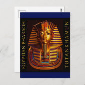Ancient Egyptisch koning Tutankhamun Gold Burial M Briefkaart (Voorkant / Achterkant)