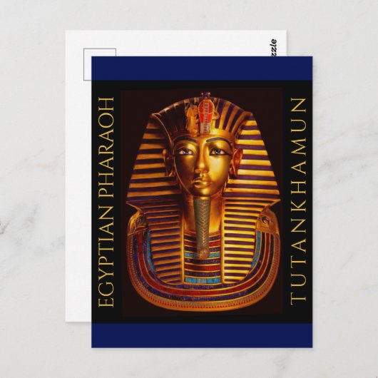 Ancient Egyptisch koning Tutankhamun Gold Burial M Briefkaart (Voorkant / Achterkant)