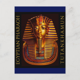 Ancient Egyptisch koning Tutankhamun Gold Burial M Briefkaart