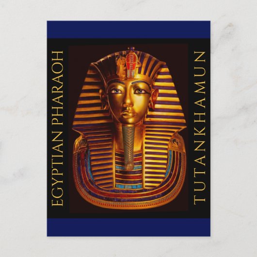 Ancient Egyptisch koning Tutankhamun Gold Burial M Briefkaart (Voorkant)