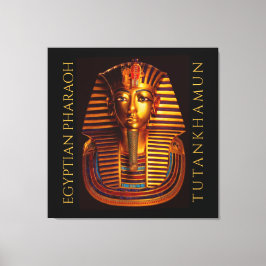 Ancient Egyptisch koning Tutankhamun Gold Burial M Canvas Afdruk