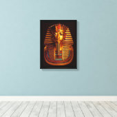 Ancient Egyptisch koning Tutankhamun Gold Burial M Canvas Afdruk (Insitu (Houten vloer))
