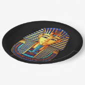 Ancient Egyptisch koning Tutankhamun Gold Burial M Papieren Bordje (Gekanteld)