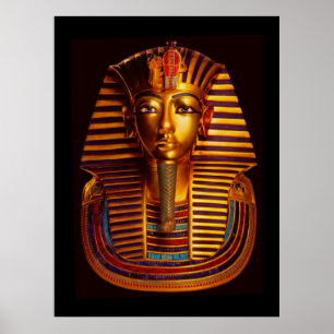Ancient Egyptisch koning Tutankhamun Gold Burial M Poster