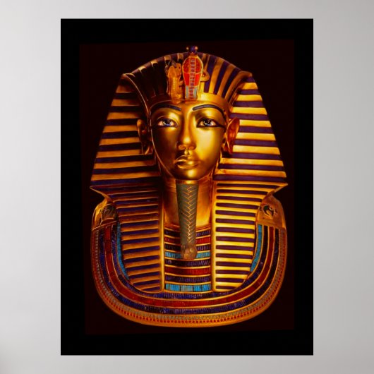 Ancient Egyptisch koning Tutankhamun Gold Burial M Poster (Voorkant)