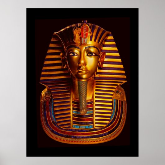 Ancient Egyptisch koning Tutankhamun Gold Burial M Poster (Voorkant)