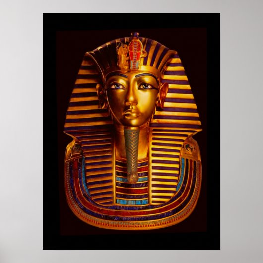 Ancient Egyptisch koning Tutankhamun Gold Burial M Poster (Voorkant)