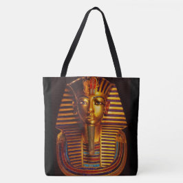 Ancient Egyptisch koning Tutankhamun Gold Burial M Tote Bag