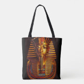 Ancient Egyptisch koning Tutankhamun Gold Burial M Tote Bag (Achterkant)